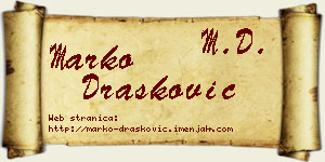 Marko Drašković vizit kartica
